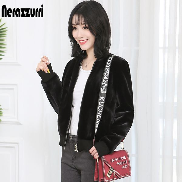 nerazzurri short winter bomber jacket women long sleeve red black plus size fluffy faux fur coat 5xl 6xl female furry clothing
nerazzurri short winter bomber jacket women long sleeve red black plus size fluffy faux fur coat 5xl 6xl female furry clothing