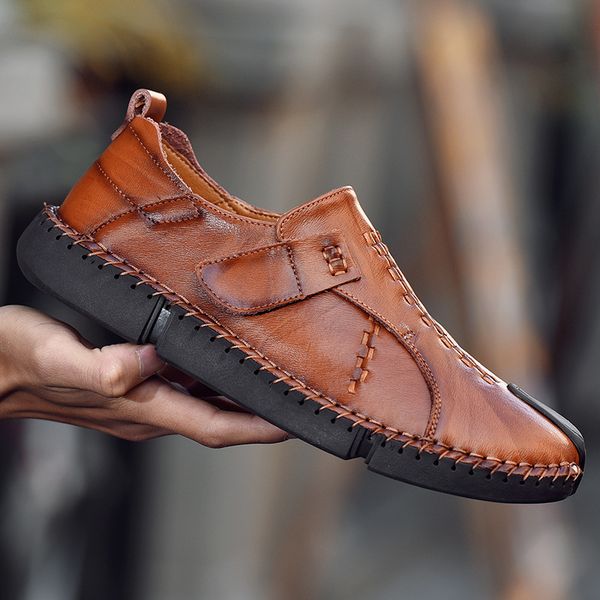 2019 summer large size new style four seasons casual shoes genuine leather handmade stitching leather shoes england korean-style, Black
2019 summer large size new style four seasons casual shoes genuine leather handmade stitching leather shoes england korean-style, Black