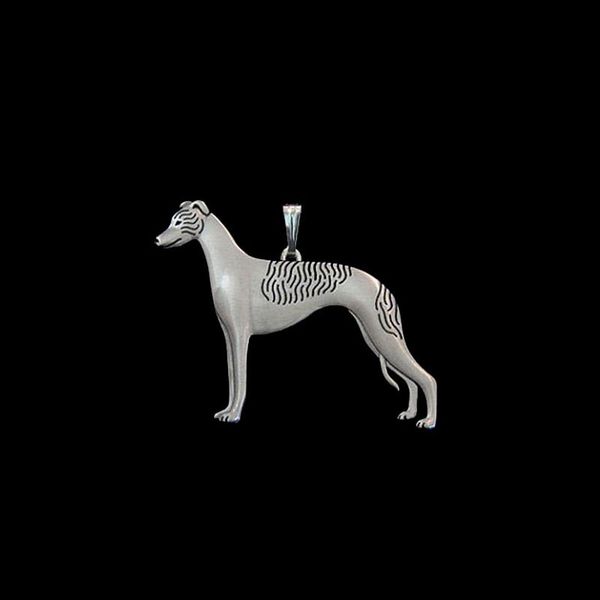 2019 women silver alloy pendants standing whippet jewelry dog pendants, Black
2019 women silver alloy pendants standing whippet jewelry dog pendants, Black