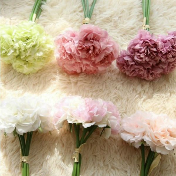 1pc artificial flowers peony bouquet for wedding decoration 5 heads peonies fake flowers home decor silk hydrangeas flower
1pc artificial flowers peony bouquet for wedding decoration 5 heads peonies fake flowers home decor silk hydrangeas flower