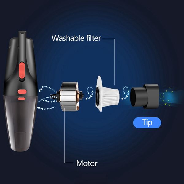 simple portable car vacuum cleaner wireless handheld auto cleaner robot for car interior & home & computer cleaning
simple portable car vacuum cleaner wireless handheld auto cleaner robot for car interior & home & computer cleaning