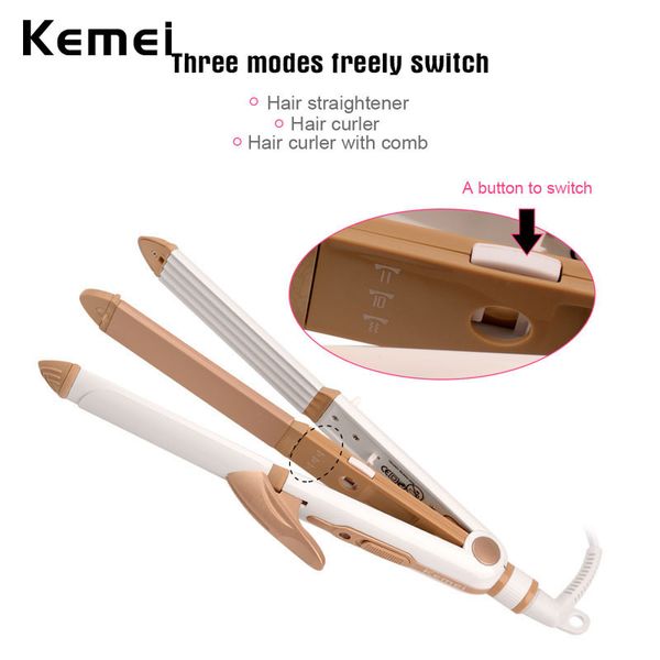 3in1 ceramic tourmaline hair straightener constant temperature corn plate hair curler straightening iron dual use hairstyler 46
3in1 ceramic tourmaline hair straightener constant temperature corn plate hair curler straightening iron dual use hairstyler 46
