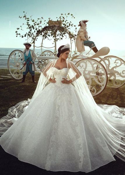lace ball gown vintage luxury sweetheart princess plus size reception beach wedding dresses bridal gown 2019 bling long train with wrap h015, White
lace ball gown vintage luxury sweetheart princess plus size reception beach wedding dresses bridal gown 2019 bling long train with wrap h015, White