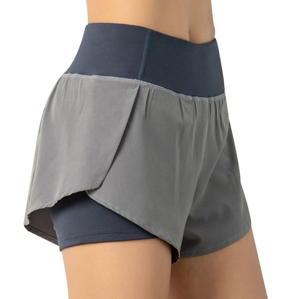 new fashion women sport running shorts quick dry high elasticity double layer yoga shorts with phone pocket for fitness training, White;red
new fashion women sport running shorts quick dry high elasticity double layer yoga shorts with phone pocket for fitness training, White;red