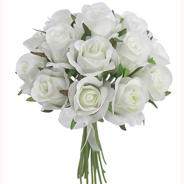 white silk rose bouquet, artificial rose bouquet, 18 flowers for home & wedding decoration indoor
white silk rose bouquet, artificial rose bouquet, 18 flowers for home & wedding decoration indoor