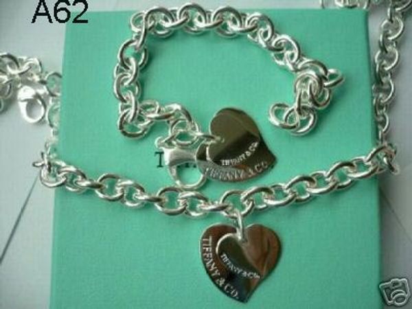 2019 горячие новые модные ювелирные изделия tiff925 серебряные ювелирные изделия ожерелье и браслет набор с коробкой, Silver
2019 горячие новые модные ювелирные изделия tiff925 серебряные ювелирные изделия ожерелье и браслет набор с коробкой, Silver