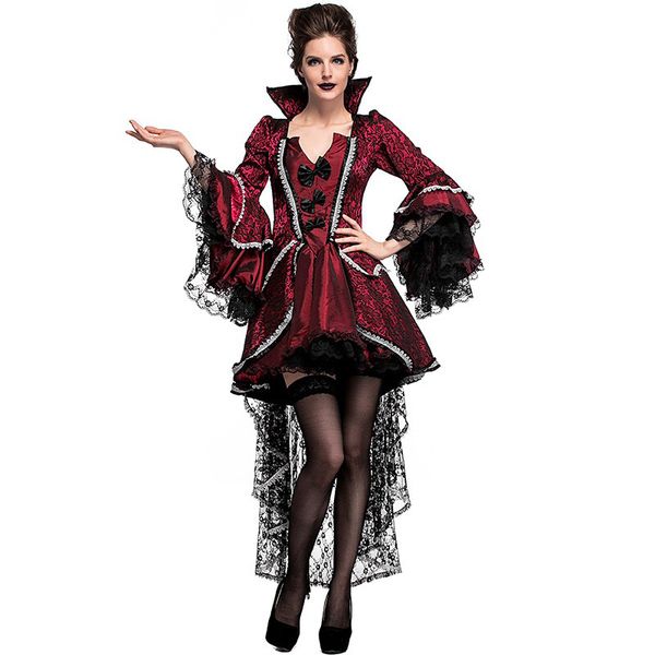 взрослые женщины хэллоуин королева вампиров костюм кружевном платье gothic fancy суд графиня collared vintage outfit плюс размер для дам, Black;red
взрослые женщины хэллоуин королева вампиров костюм кружевном платье gothic fancy суд графиня collared vintage outfit плюс размер для дам, Black;red