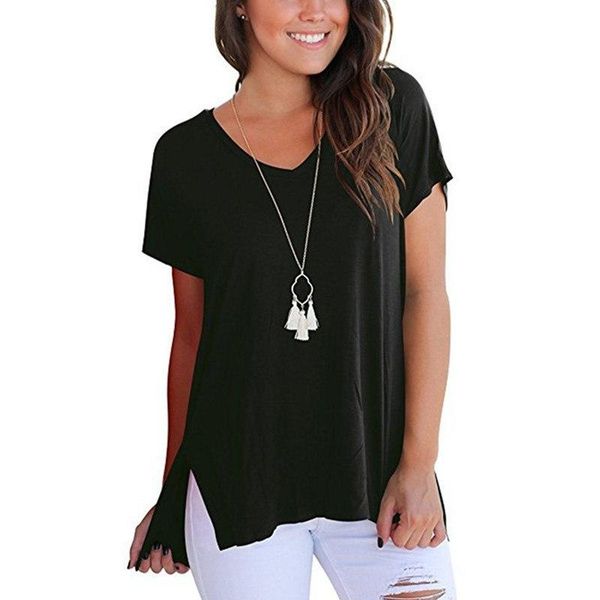 summer casual basic solid t shirt women &tees v neck loose modal cotton tshirt femme vintage female t -shirt black trend, White
summer casual basic solid t shirt women &tees v neck loose modal cotton tshirt femme vintage female t -shirt black trend, White