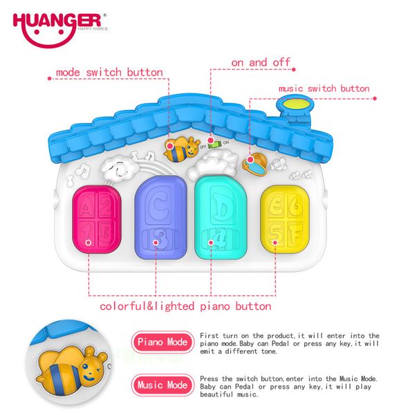 huanger baby 3 in 1 play mat develop crawling children's music mat with keyboard infant fitness carpet educational rack toys3447062
huanger baby 3 in 1 play mat develop crawling children's music mat with keyboard infant fitness carpet educational rack toys3447062