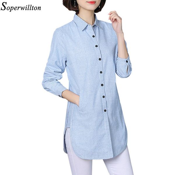 long shirt women striped blouse pocket 2019 spring autumn long sleeve turn down collar ladies female plus size 5xl blue b71, White
long shirt women striped blouse pocket 2019 spring autumn long sleeve turn down collar ladies female plus size 5xl blue b71, White