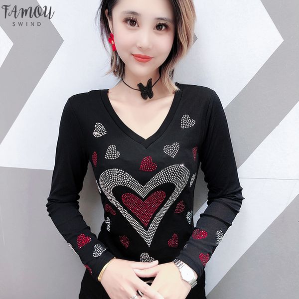 european diamonds peach hearts v neck tshirt 2020 new autumn winter long sleeve back clothes shirt camiseta mujer t97017, White
european diamonds peach hearts v neck tshirt 2020 new autumn winter long sleeve back clothes shirt camiseta mujer t97017, White