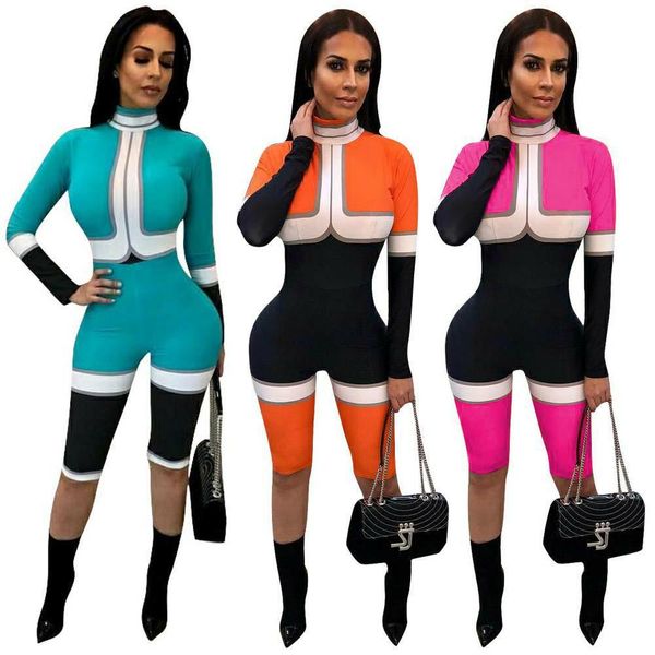wholesale designer women clothes long sleeve patchwork jumpsuits splicing skinny zipper knee length jumpsuit moto biker romper playsuit, Black;white
wholesale designer women clothes long sleeve patchwork jumpsuits splicing skinny zipper knee length jumpsuit moto biker romper playsuit, Black;white