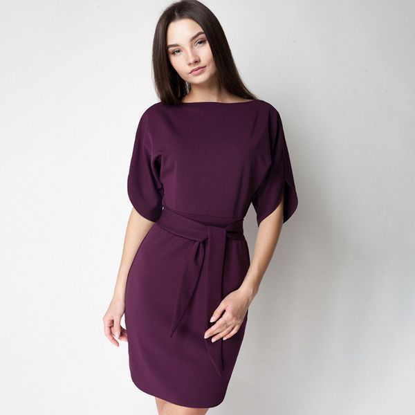 women casual sashes straight dress ladies short sleeve o neck solid elegant 2019 vintage mini dress office work new spring, Black;gray
women casual sashes straight dress ladies short sleeve o neck solid elegant 2019 vintage mini dress office work new spring, Black;gray