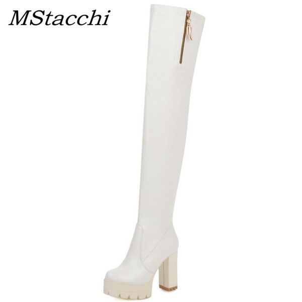 mstacchi women over the knee high boots women zipper metal decoration platform boots ladies fashion chunky heels night club shoe, Black
mstacchi women over the knee high boots women zipper metal decoration platform boots ladies fashion chunky heels night club shoe, Black