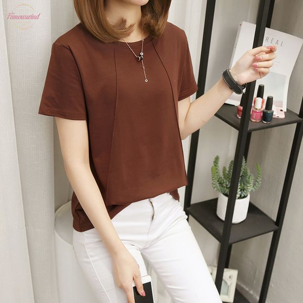 2020 new women t shirts casual solid color t tee summer female t shirt short sleeve loose 5xl shirt polyester for, White
2020 new women t shirts casual solid color t tee summer female t shirt short sleeve loose 5xl shirt polyester for, White