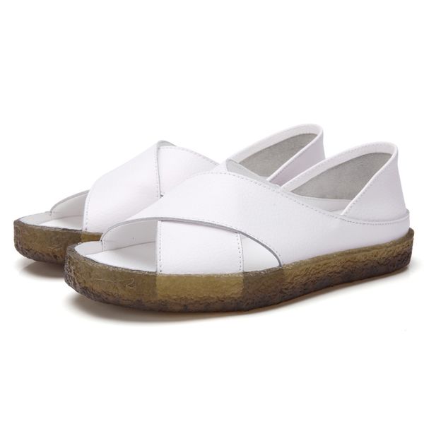2020 big size 35-44 summer women sandals genuine leather fashion comfortable soft bottom casual flats women's shoes high quality, Black
2020 big size 35-44 summer women sandals genuine leather fashion comfortable soft bottom casual flats women's shoes high quality, Black