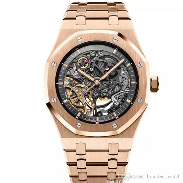 5 color style mens watch sapphire glass 15407st.oo.1220st.01 series 41mm skeleton dial automatic movement solid stainless strap wrist watch, Slivery;brown
5 color style mens watch sapphire glass 15407st.oo.1220st.01 series 41mm skeleton dial automatic movement solid stainless strap wrist watch, Slivery;brown