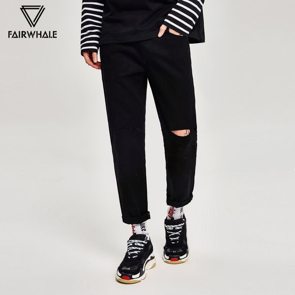 mark fairwhale 2019 new arrival men's stretch jeans casual streetwear pants ripped holes black denim pants 718121017904, Blue
mark fairwhale 2019 new arrival men's stretch jeans casual streetwear pants ripped holes black denim pants 718121017904, Blue