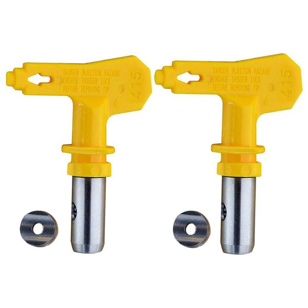 2 pack reversible spray tip nozzle for airless paint spray and airless sprayer spraying machine (415
2 pack reversible spray tip nozzle for airless paint spray and airless sprayer spraying machine (415