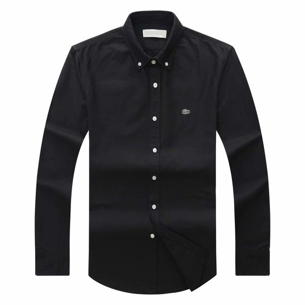19 autumn winter mens designer oxford dress shirt men's long sleeve casual crocodile social shirts fashion usa brand cl polo shirts, White;black
19 autumn winter mens designer oxford dress shirt men's long sleeve casual crocodile social shirts fashion usa brand cl polo shirts, White;black