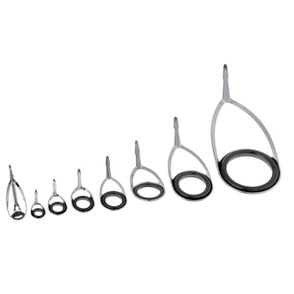 8 pcs fishing rod guide set rod building repair hard straight handle rod guides ring tip hooks
8 pcs fishing rod guide set rod building repair hard straight handle rod guides ring tip hooks