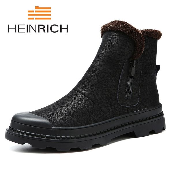 heinrich 2018 winter men boots fashion warm snow boots slip waterproof male cotton chaussures hommes en cuir, Black
heinrich 2018 winter men boots fashion warm snow boots slip waterproof male cotton chaussures hommes en cuir, Black