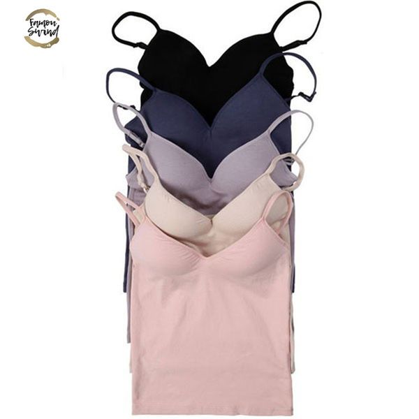 woman clothes women adjustable strap built in bra padded bra modal tank camisole cami drop shipping, White
woman clothes women adjustable strap built in bra padded bra modal tank camisole cami drop shipping, White