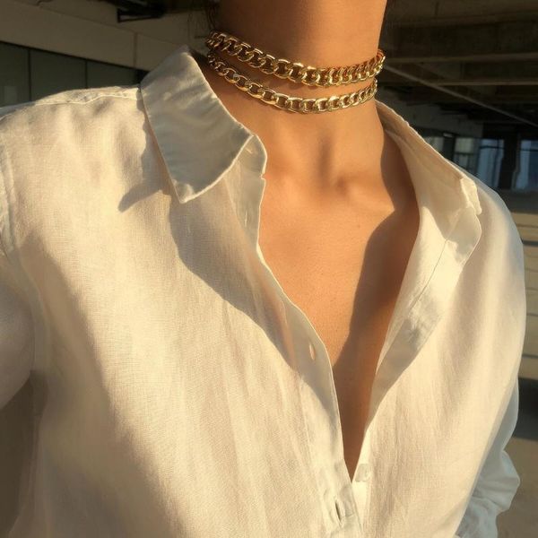 cuban link chains statement chokers double necklaces fashion jewelry for women 2020 gifts 10mm, Golden;silver
cuban link chains statement chokers double necklaces fashion jewelry for women 2020 gifts 10mm, Golden;silver
