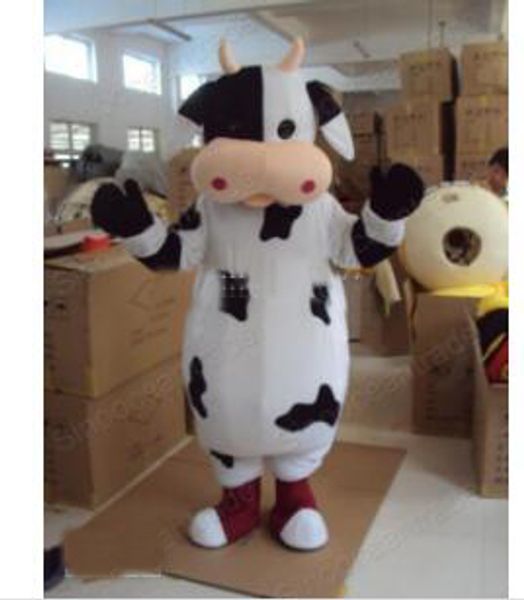 2019 discount factory sale cow mascot costume fancy dress outfit epe, Red;yellow