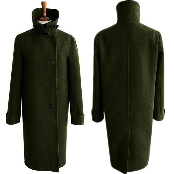 new women's woolen coat winter coats stand collar woolen coat long single-breasted ladies army green overcoat xxxl, Black
new women's woolen coat winter coats stand collar woolen coat long single-breasted ladies army green overcoat xxxl, Black