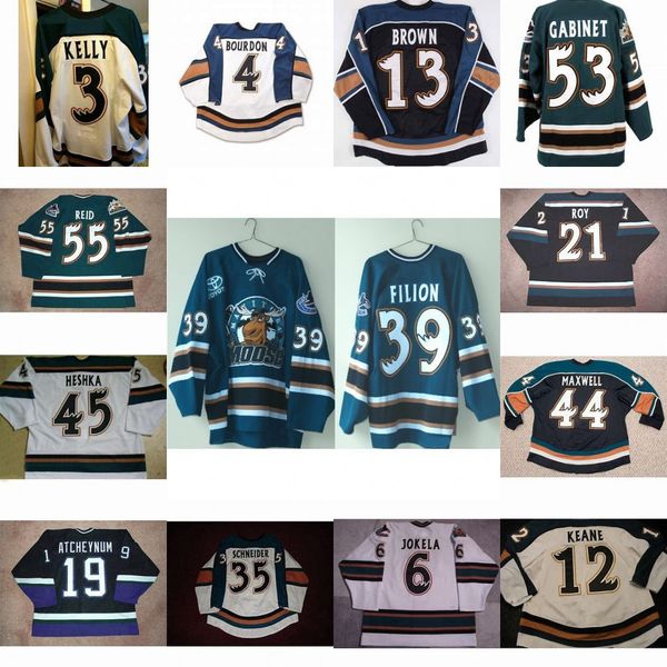 Mens Manitoba Moose 52 Shirokov 6 Mikko Jokela 4 Luc Bourdon 3 Matt Kelly 53 Mike Gabinet 44 Tommy Maxwell 14 Tommi Santala Hockey Jersey
Mens Manitoba Moose 52 Shirokov 6 Mikko Jokela 4 Luc Bourdon 3 Matt Kelly 53 Mike Gabinet 44 Tommy Maxwell 14 Tommi Santala Hockey Jersey