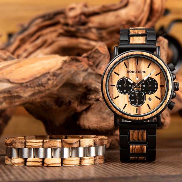 bobo bird wood watch men quarzt wristwatch male wooden bracelet show date and week timepieces in gifts wood box reloj hombre, Slivery;brown
bobo bird wood watch men quarzt wristwatch male wooden bracelet show date and week timepieces in gifts wood box reloj hombre, Slivery;brown