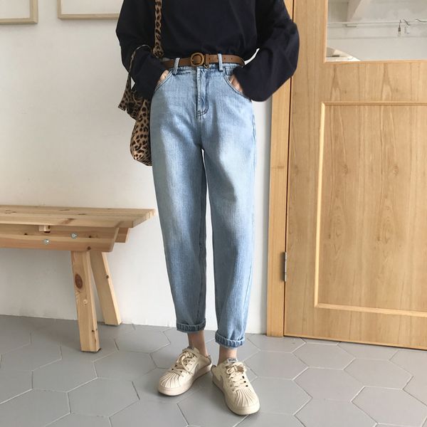 vintage mom jeans high waisted boyfriend jeans for women casual baggy elastic waist spring long denim harme pants woman, Blue
vintage mom jeans high waisted boyfriend jeans for women casual baggy elastic waist spring long denim harme pants woman, Blue
