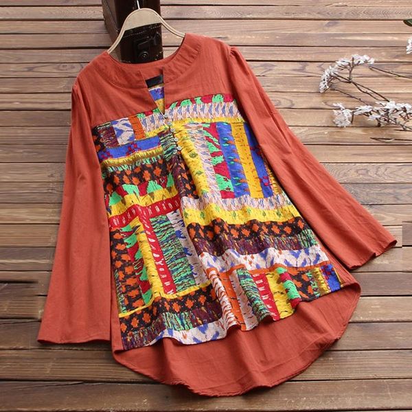 plus size loose tanic women casual button patchwork linen print shirt female long sleeve blouse holiday vocation beach, White
plus size loose tanic women casual button patchwork linen print shirt female long sleeve blouse holiday vocation beach, White