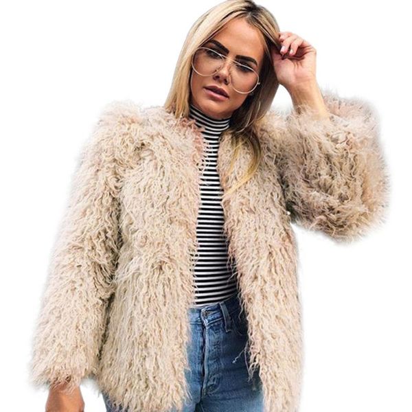 winter women faux fur coat luxury long fur coat loose lapel overcoat thick warm plus size female plush coats, Black;brown
winter women faux fur coat luxury long fur coat loose lapel overcoat thick warm plus size female plush coats, Black;brown