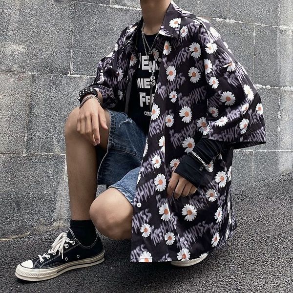 men's casual shirts 2021 summer flower printing cotton clothes short sleeve shirt loose hawaiian fashion trend camisa masculina -2xl, White;black
men's casual shirts 2021 summer flower printing cotton clothes short sleeve shirt loose hawaiian fashion trend camisa masculina -2xl, White;black