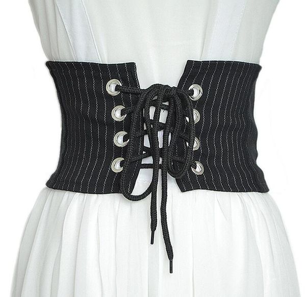 women's runway fashion striped bandage cummerbunds female dress corsets waistband belts decoration wide belt r1397, Black;brown
women's runway fashion striped bandage cummerbunds female dress corsets waistband belts decoration wide belt r1397, Black;brown