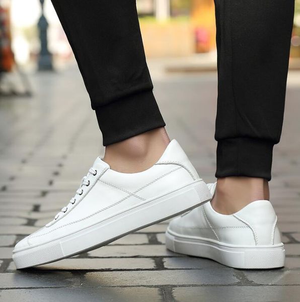men's fashion platform sneakers genuine leather shoes man street trend business casual cowhide shoes loafers size 38-48, Black
men's fashion platform sneakers genuine leather shoes man street trend business casual cowhide shoes loafers size 38-48, Black