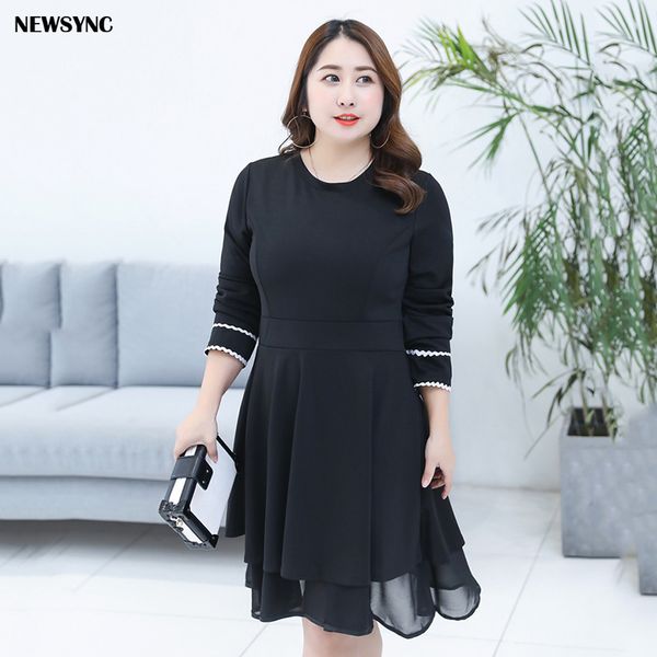newsync women dresses new 2020 spring summer ladies mid-thigh long sleeve plus over size 4xl 5xl o-neck female casual dress, Black;gray
newsync women dresses new 2020 spring summer ladies mid-thigh long sleeve plus over size 4xl 5xl o-neck female casual dress, Black;gray