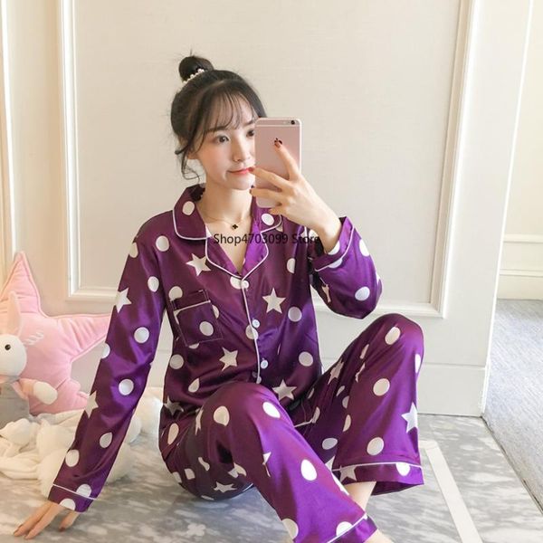 2019 spring summer pajamas silk print sweet women sleepwear set girl nightgown long pant cute silk pajamas sets, Blue;gray
2019 spring summer pajamas silk print sweet women sleepwear set girl nightgown long pant cute silk pajamas sets, Blue;gray