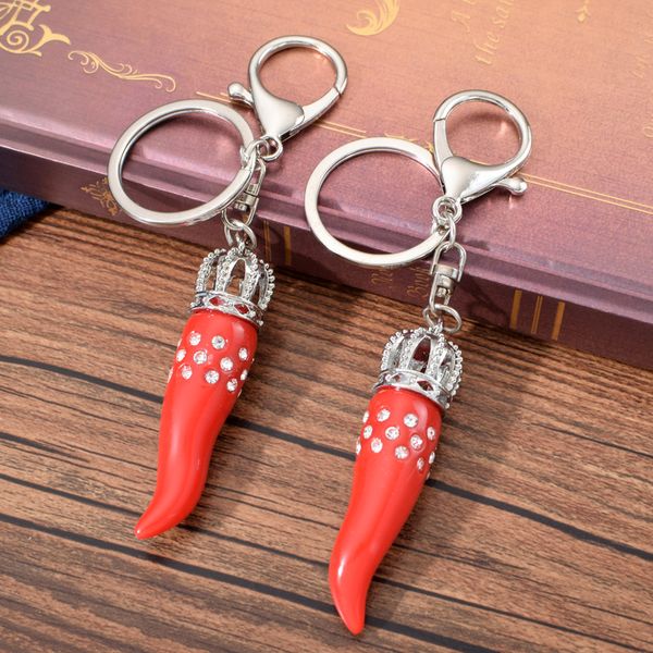 italy paprika keychain cubic zirconia red chilli key chain for women bag charm keyring cute chilli keychain for girl friend, Silver
italy paprika keychain cubic zirconia red chilli key chain for women bag charm keyring cute chilli keychain for girl friend, Silver