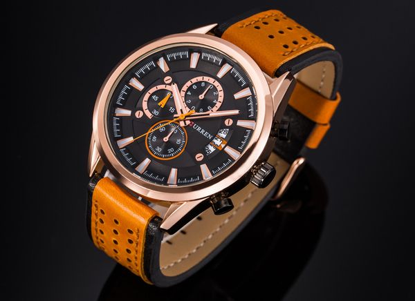 fashion masculino watch date sports watches men quartz wrist clock chronograph brand curren male men hodinky relogio leather chwal, Slivery;brown
fashion masculino watch date sports watches men quartz wrist clock chronograph brand curren male men hodinky relogio leather chwal, Slivery;brown