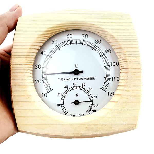 sauna wooden hygrothermograph thermometer hygrometer temperature resistant sauna room accessory
sauna wooden hygrothermograph thermometer hygrometer temperature resistant sauna room accessory