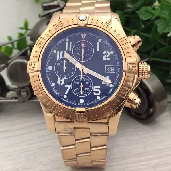 black dial yellow gold super avenger chrono quartz br mens watches 48mm outdoor rotatable stainless steel bezel men wristwatches, Slivery;brown
black dial yellow gold super avenger chrono quartz br mens watches 48mm outdoor rotatable stainless steel bezel men wristwatches, Slivery;brown