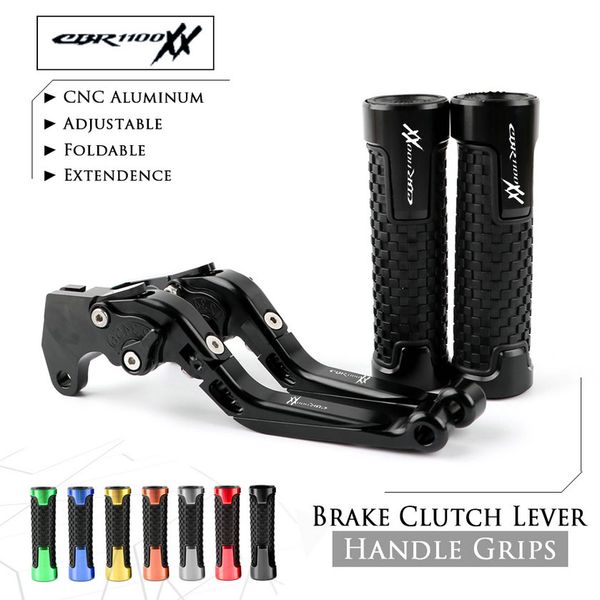 adjustable folding brake clutch levers handle grips for cbr1100xx blackbird 1997-2007
adjustable folding brake clutch levers handle grips for cbr1100xx blackbird 1997-2007