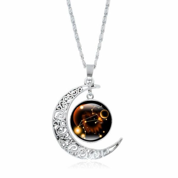fostfo fashion women natural stone 12 horoscope pendants necklaces silver color alloy link chain moon pendants necklace
fostfo fashion women natural stone 12 horoscope pendants necklaces silver color alloy link chain moon pendants necklace