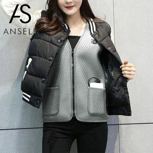 fashion women electric heated vest heating waistcoat thermal warm outdoor jacket 2019 autumn winter usb heater female coat black, Black;white
fashion women electric heated vest heating waistcoat thermal warm outdoor jacket 2019 autumn winter usb heater female coat black, Black;white