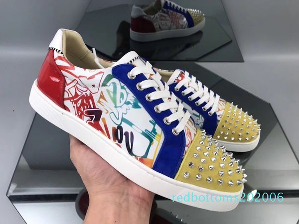 red bottom seavaste latest low spikes mens trainers flat junior spike shoes real leather wedding party shoes t01, Black
red bottom seavaste latest low spikes mens trainers flat junior spike shoes real leather wedding party shoes t01, Black