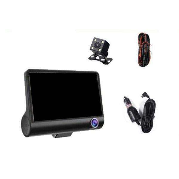 4 inch driving recorder three lenses before and after three recordings inside and outside video hd night vision recorder car dvr
4 inch driving recorder three lenses before and after three recordings inside and outside video hd night vision recorder car dvr