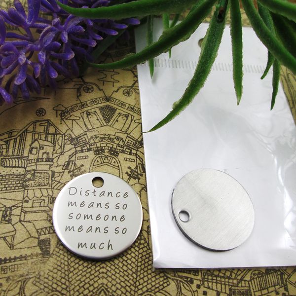 40pcs--"distance means so little"stainless steel charms more style for choosing diy charms pendants for necklace, Bronze;silver
40pcs--"distance means so little"stainless steel charms more style for choosing diy charms pendants for necklace, Bronze;silver